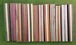 Blank #380 - Layered Segmented Pen Turning Blanks, Assorted, Set of 12 ~ 3/4" x 3/4" x 5 1/2+" ~ $29.99